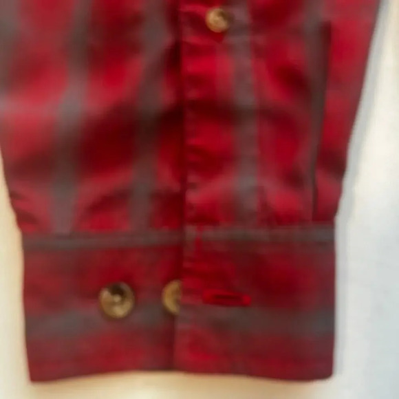 The North Face mens red plaid performance button down shirt size M - Picture 10 of 13